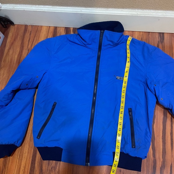 Vtg Eddie Bauer Jacket Men's Sz L Blue Inside Lined FleeceMade in USA. - Picture 2 of 11
